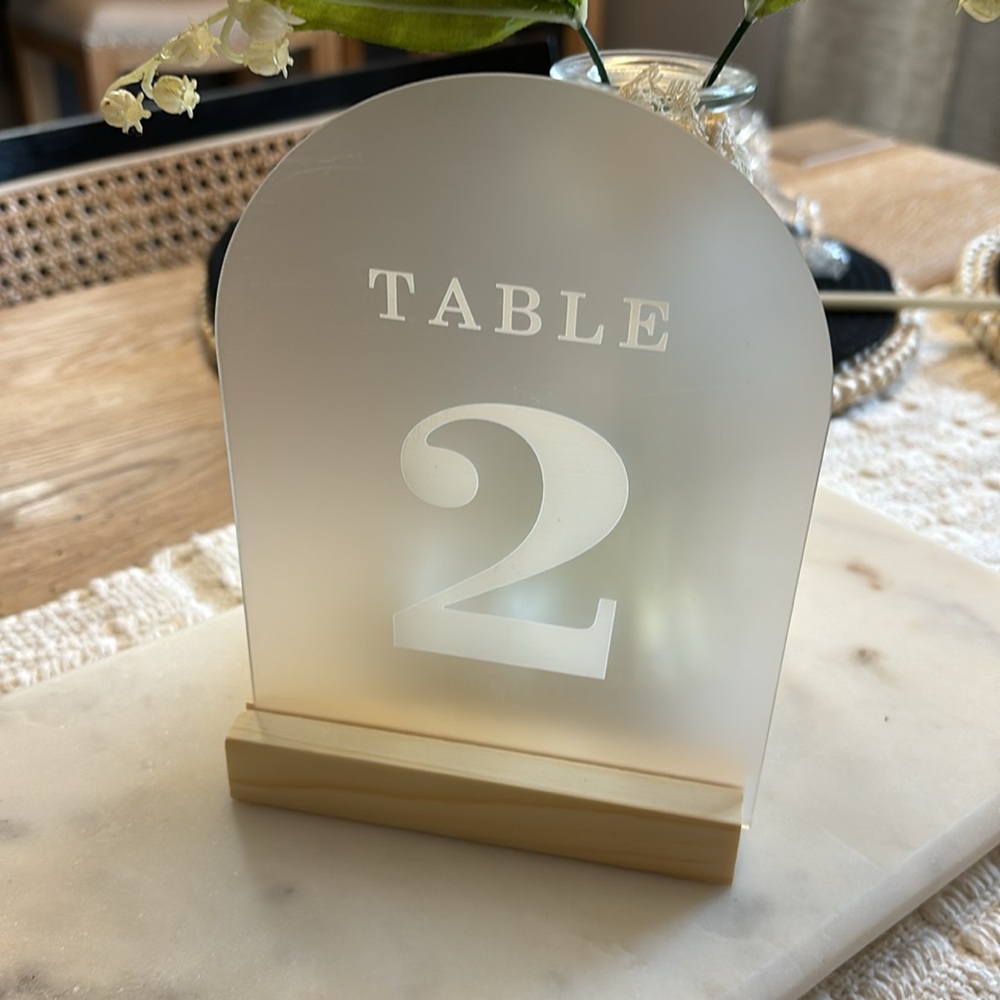 Arch Table Number Signs - Picture 4 of 10